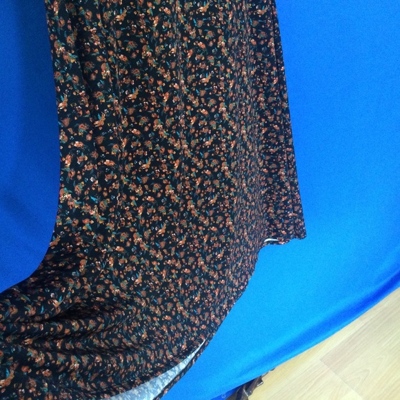 LuLaRoe Maxi Skirt Dress Size Medium Floral 90s - Picture 3 of 5